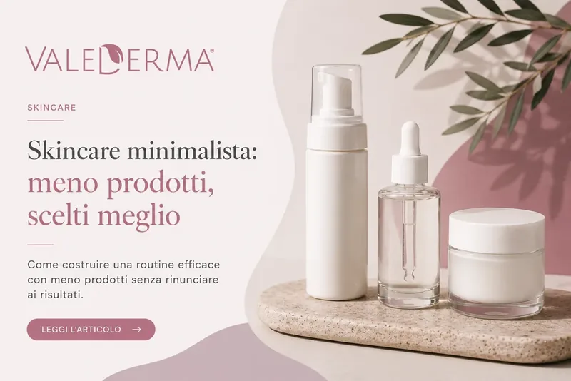 Skincare minimalista: meno prodotti, scelti meglio