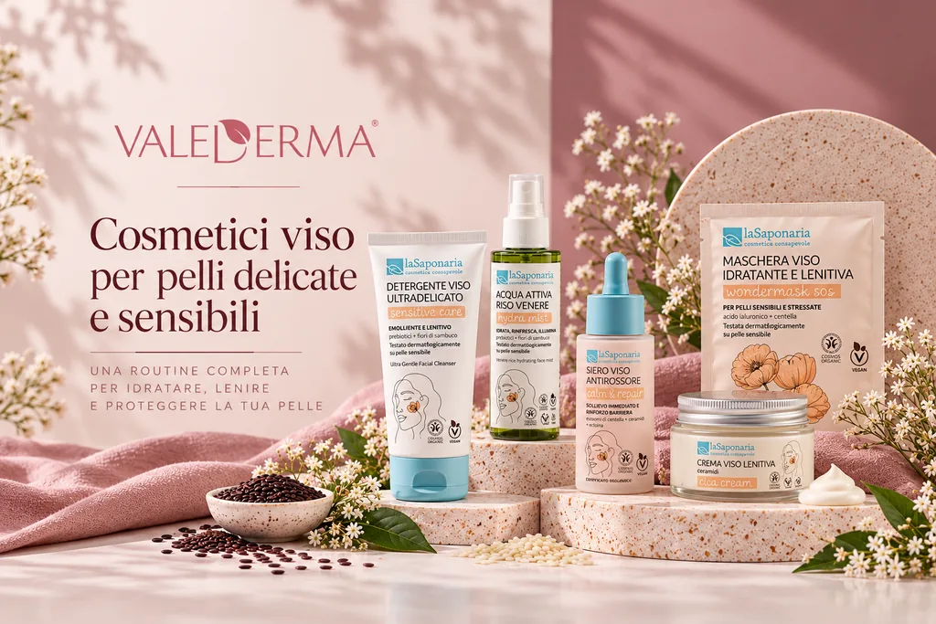 Cosmetici viso per pelli delicate e sensibili: la linea Sensitive Care di La Saponaria