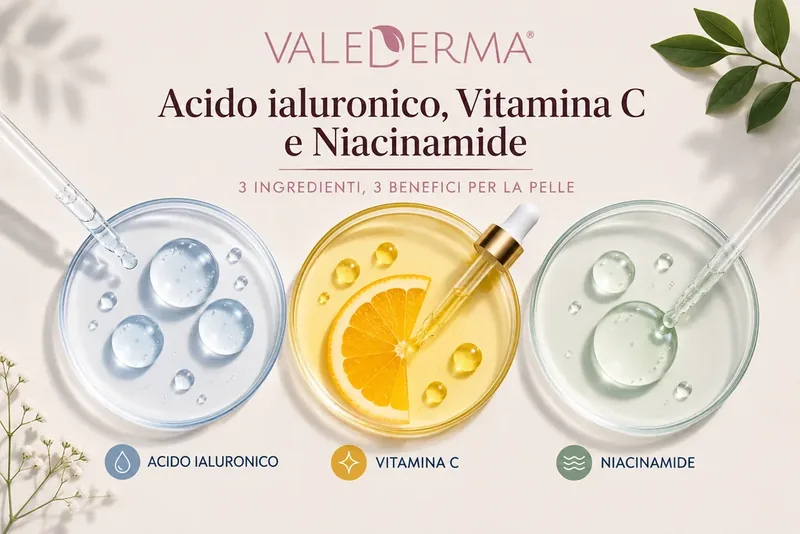 Acido ialuronico, vitamina C e niacinamide: cosa fanno davvero sulla pelle?