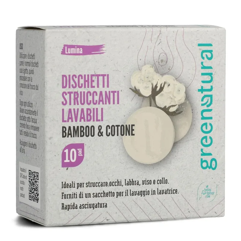 Dischetti Struccanti Lavabili Bamboo e Cotone 10pz