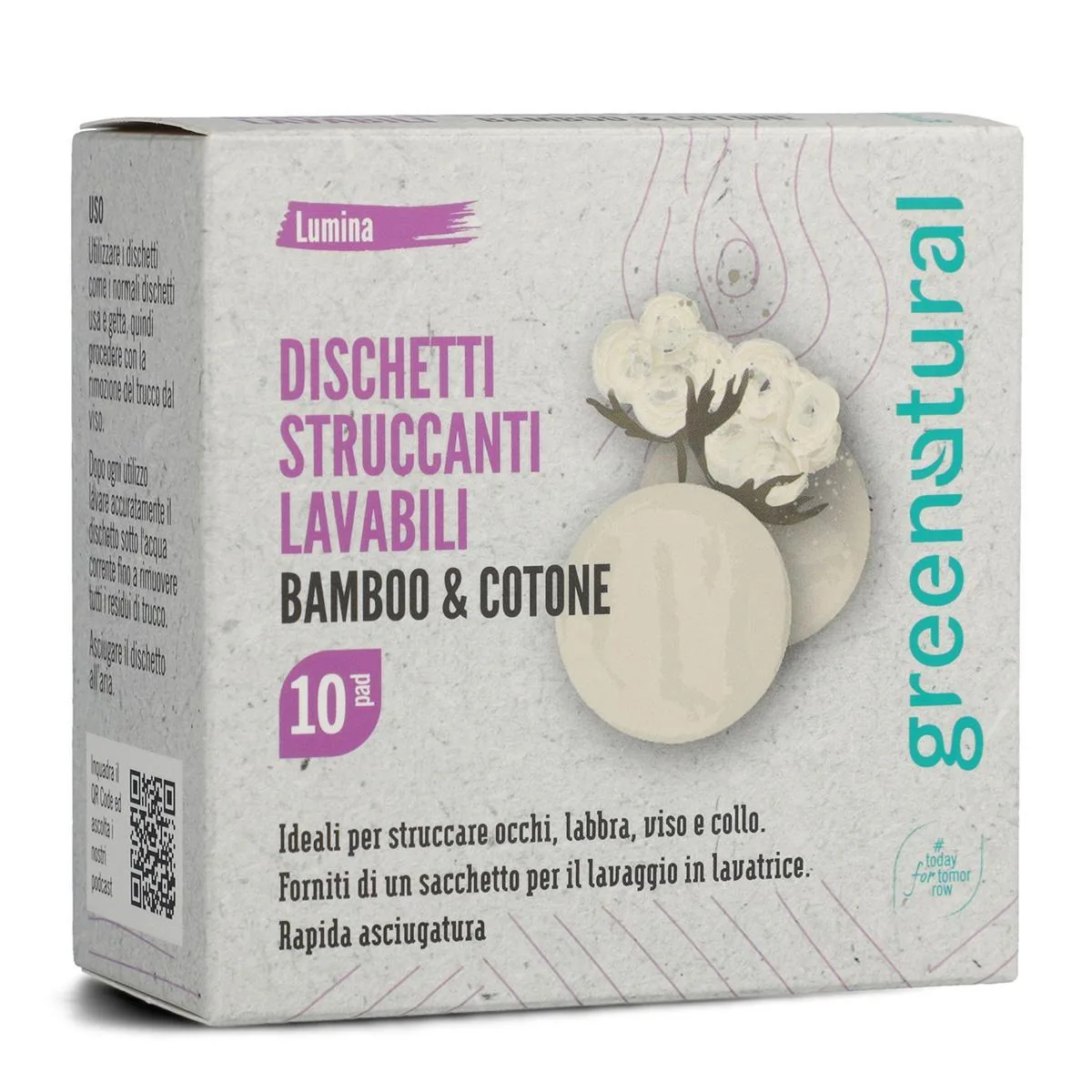 Dischetti Struccanti Lavabili Bamboo e Cotone 10pz