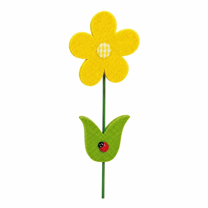 Fiore feltro giallo