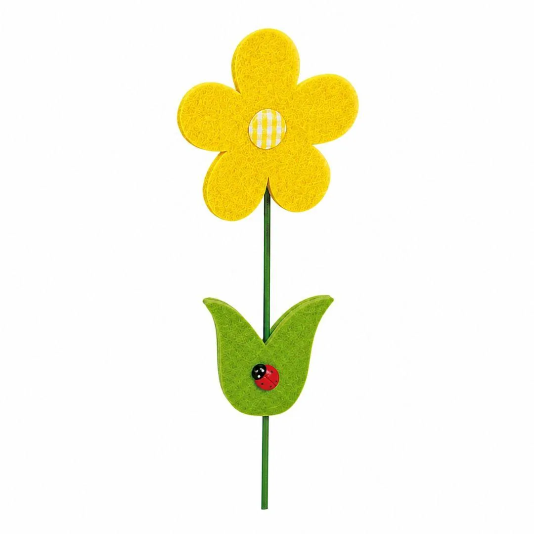 Fiore feltro giallo