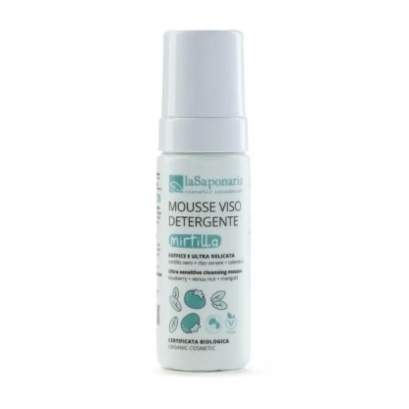 Mousse detergente viso Mirtilla