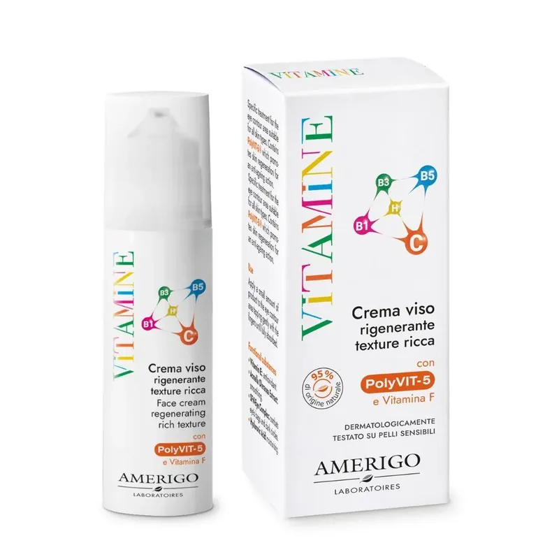 Vitamine crema viso rigenerante texture ricca