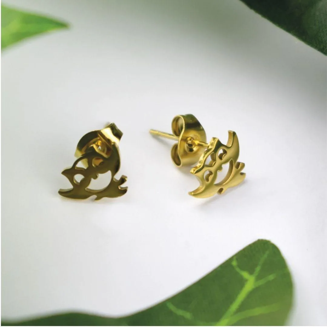 Orecchini Placcati Oro 18K Gufo 2