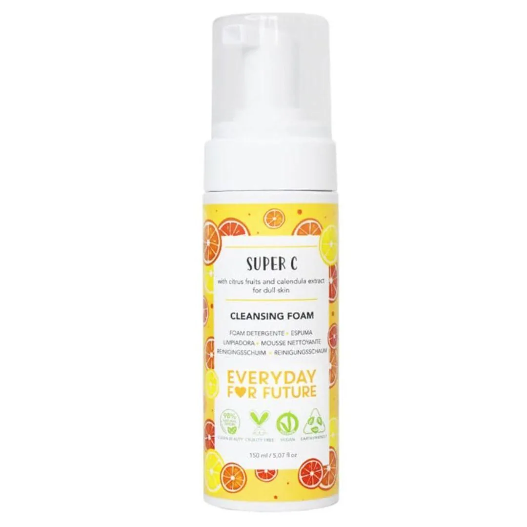 Mousse detergente viso super c