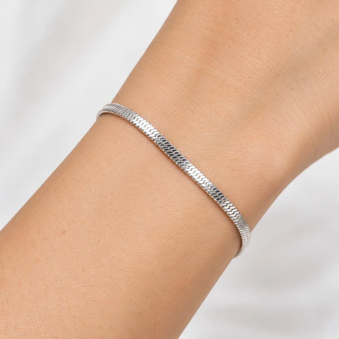 Bracciale snake silver