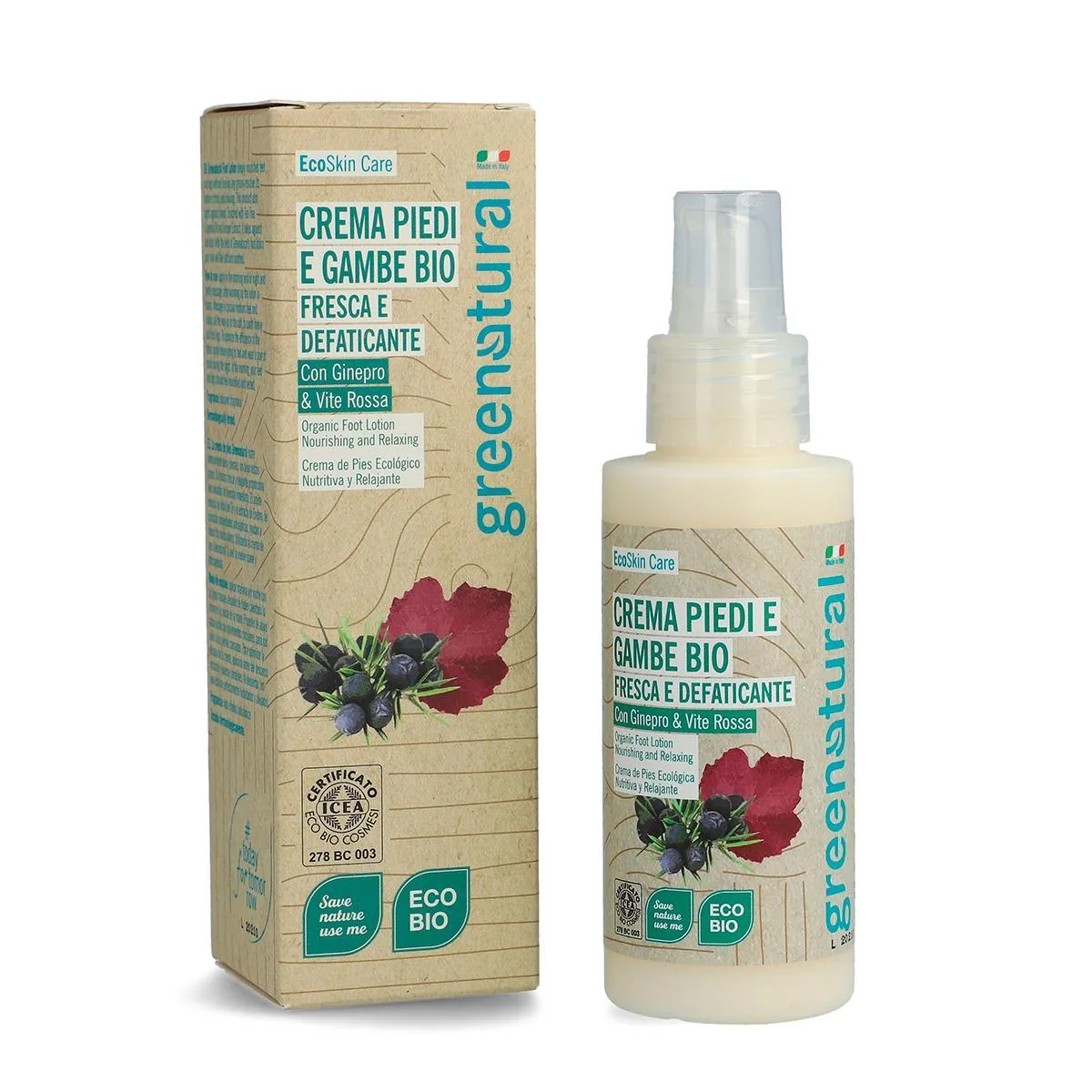 Crema Piedi e Gambe bio Fresca e Defaticante