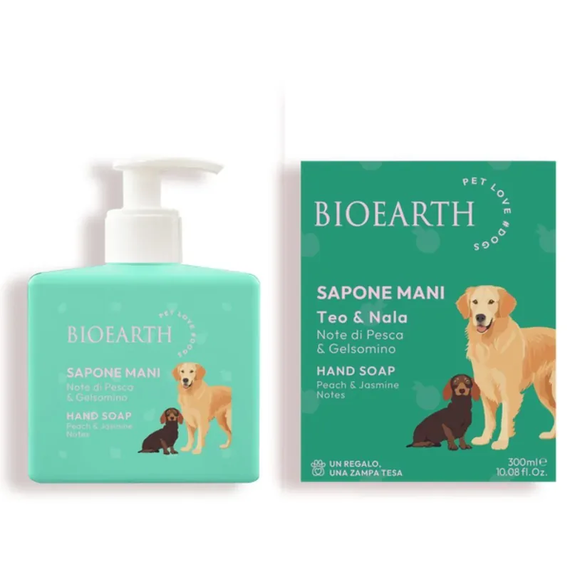 Sapone Mani Note di pesca e gelsomino Teo e Nala
