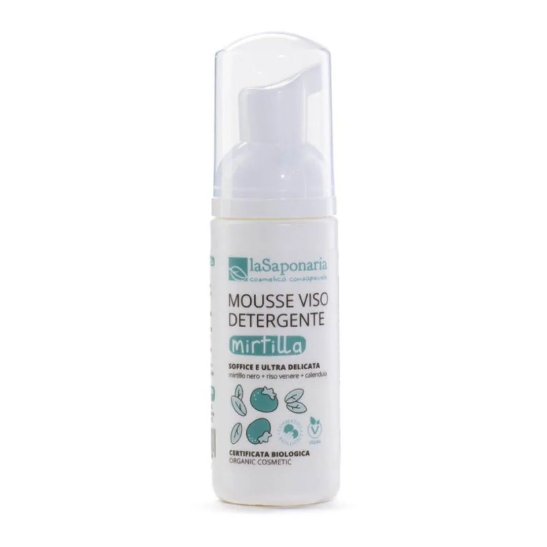 Travel Size Mousse detergente viso Mirtilla (50ml)