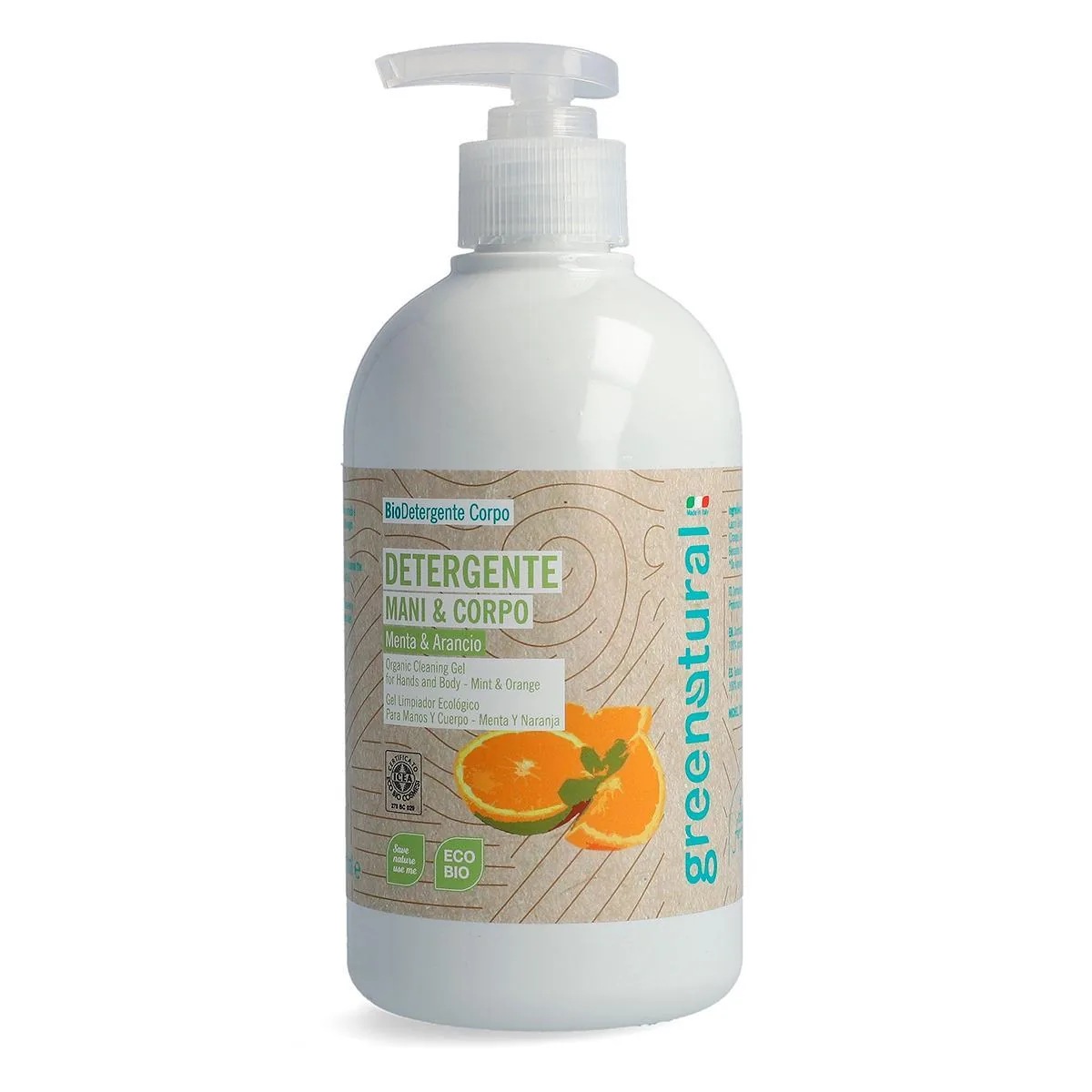 Detergente Mani e Corpo Menta e Arancio