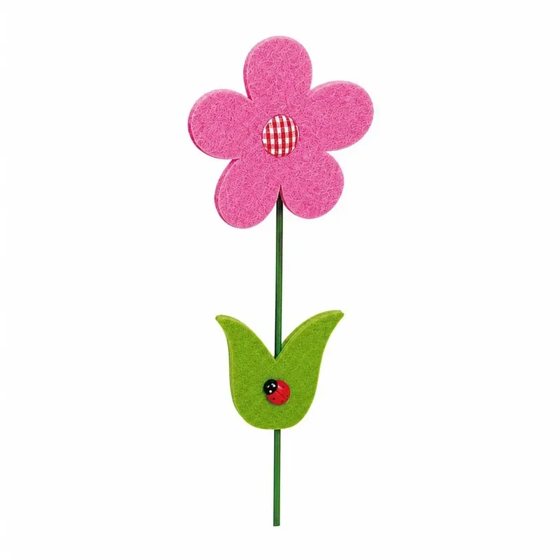 Fiore feltro rosa