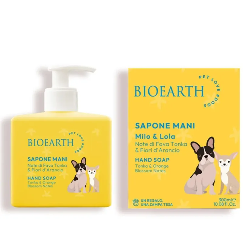 Sapone Mani Note di fava tonka e fiori d'arancio Milo e Lola