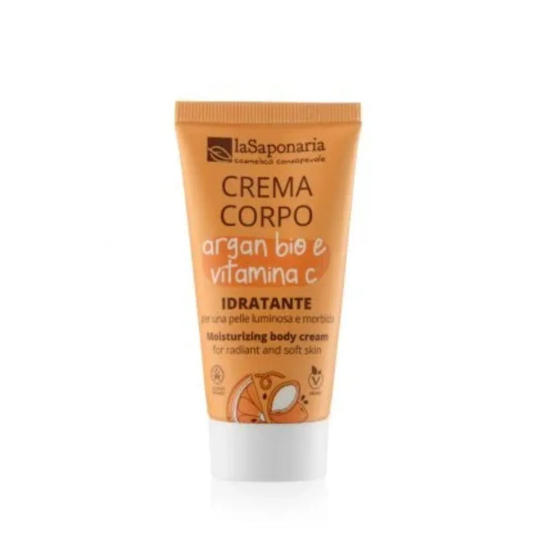 Travel Size Crema Corpo idratante argan bio e vitamina c