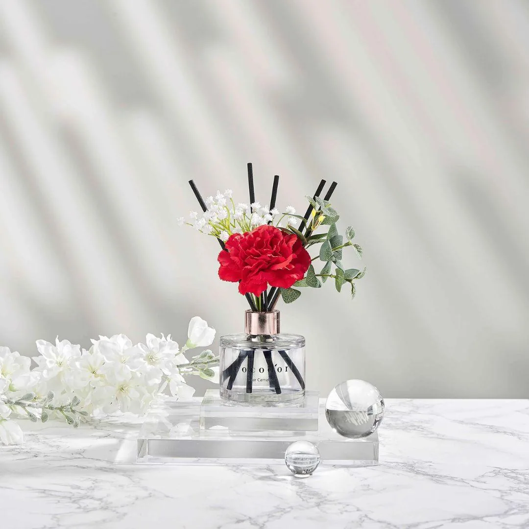 Flower Collection Diffusore a bastoncini Carnation muschio bianco 2
