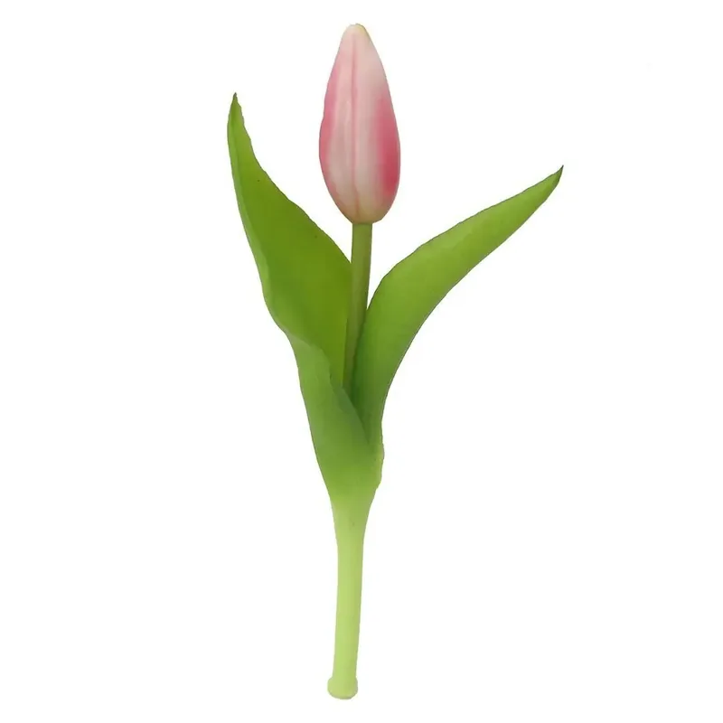 Tulipano con piccolo bocciolo in plastica Rosa