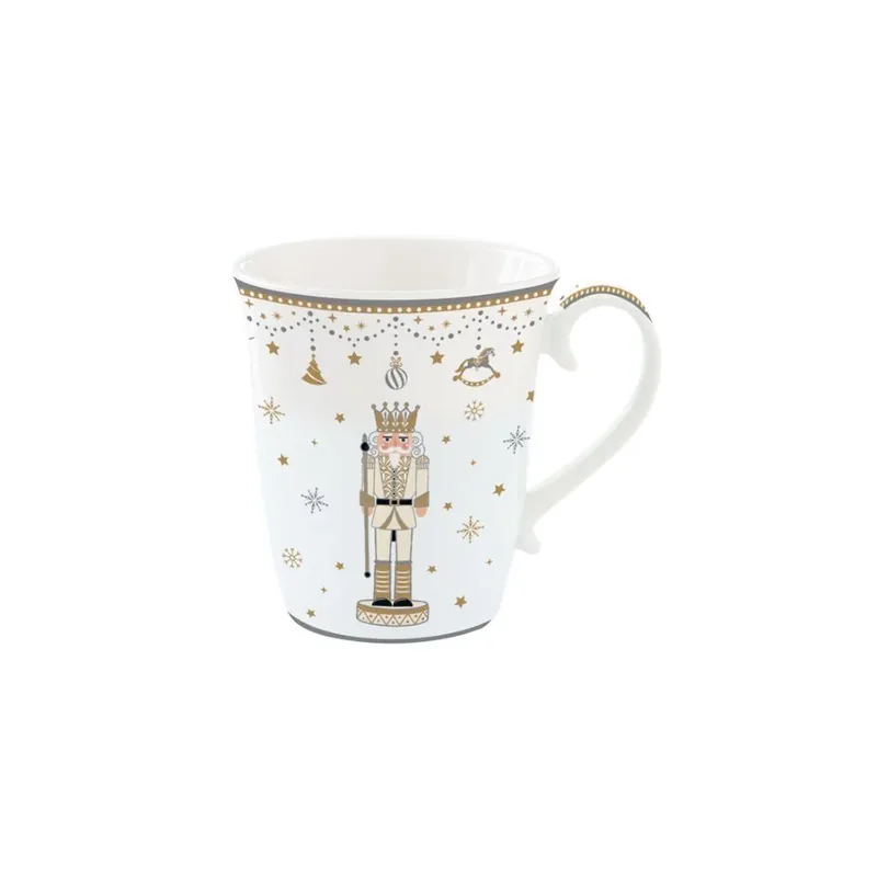 Mug in porcellana Schiaccianoci oro