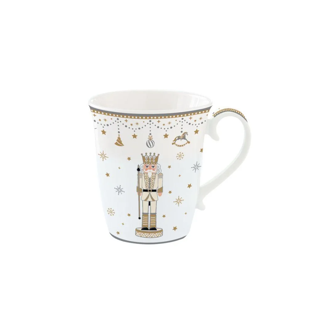 Mug in porcellana Schiaccianoci oro