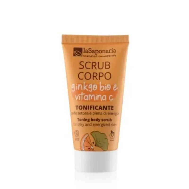 Travel Size Scrub Corpo tonificante ginko bio e vitamina c