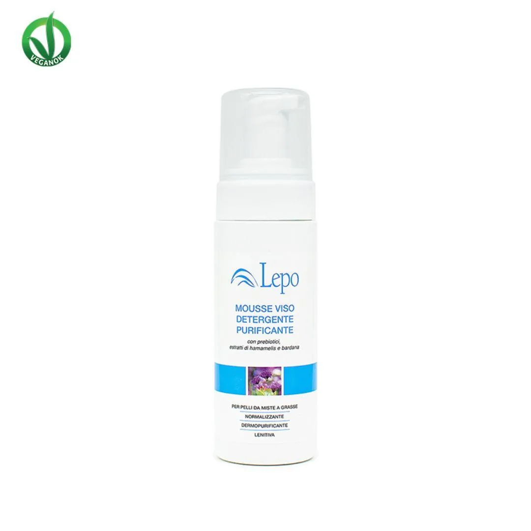 Mousse viso detergente purificante