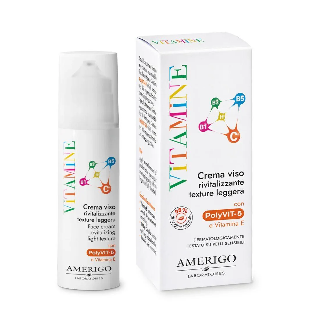 Vitamine crema viso rivitalizzante texture leggera