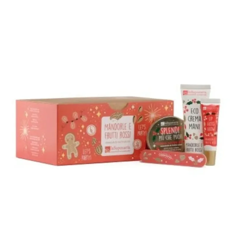 Cofanetto per le Feste Mandorle e frutti rossi