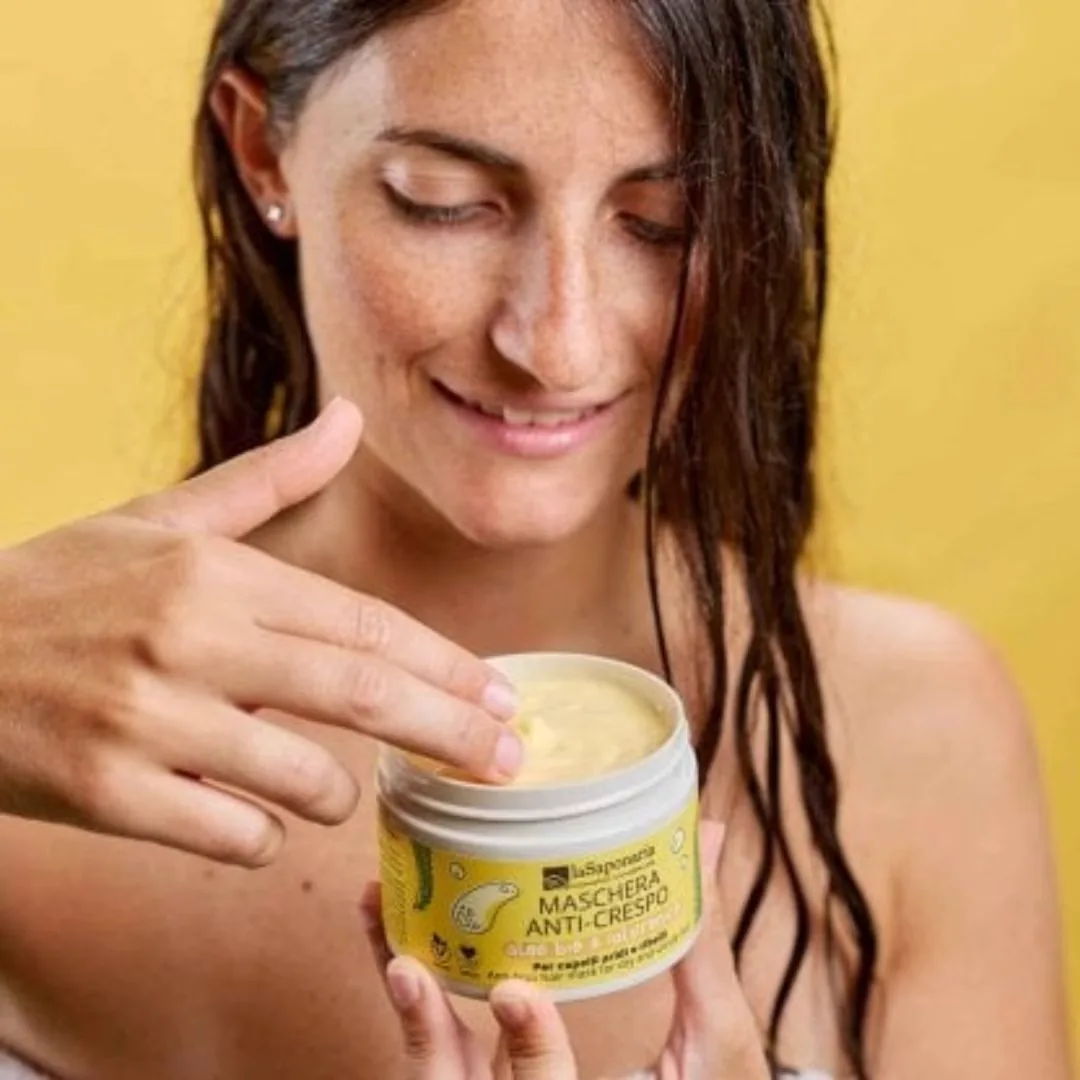 Maschera capelli anti-crespo Aloe Bio e Ialuronico 2