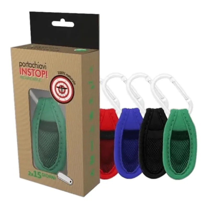 Portachiave Antizanzare INSTOP ricaricabile VERDE LIME