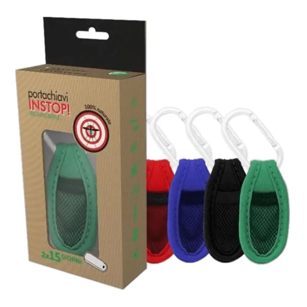 Portachiave Antizanzare INSTOP ricaricabile VERDE LIME