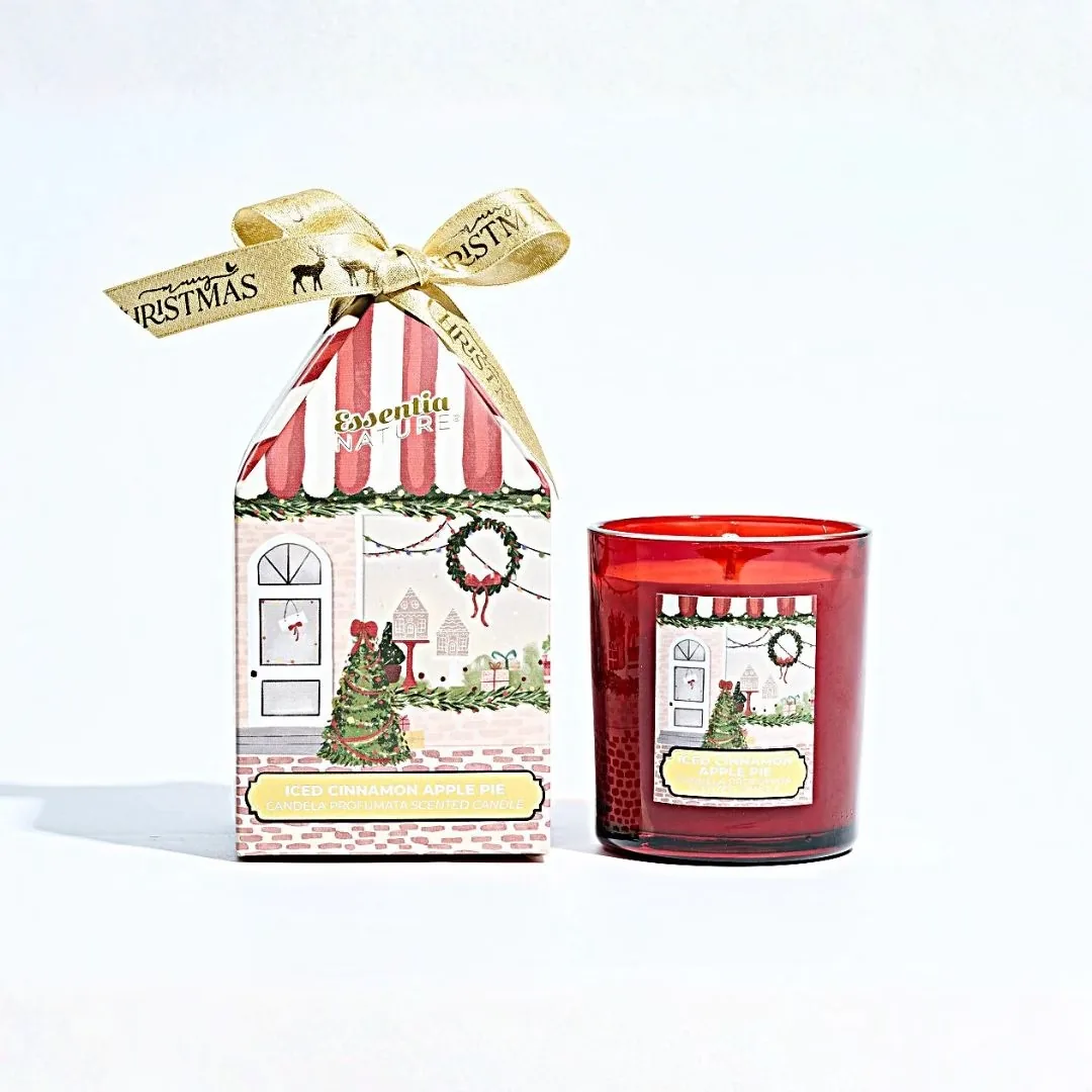 Il Villaggio Profumato Candela Natale Ice Cinnamon e Apple Pie