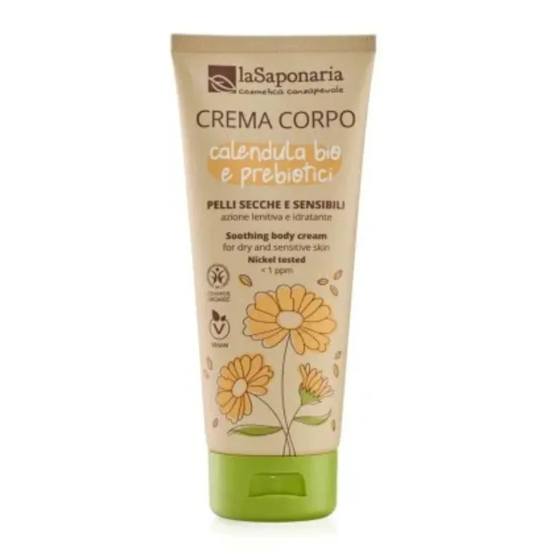Crema Corpo Pelli secche e sensibili Calendula Bio e Prebiotici