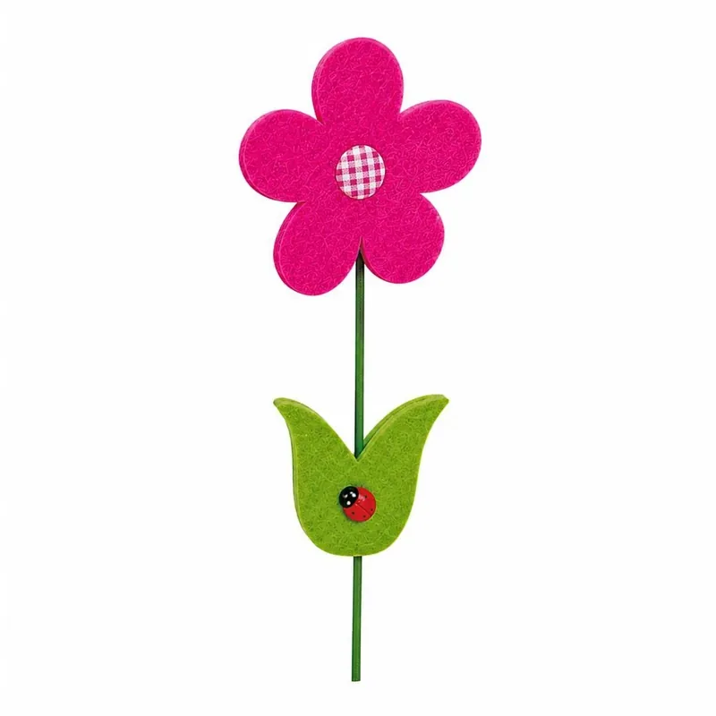Fiore feltro fuxia