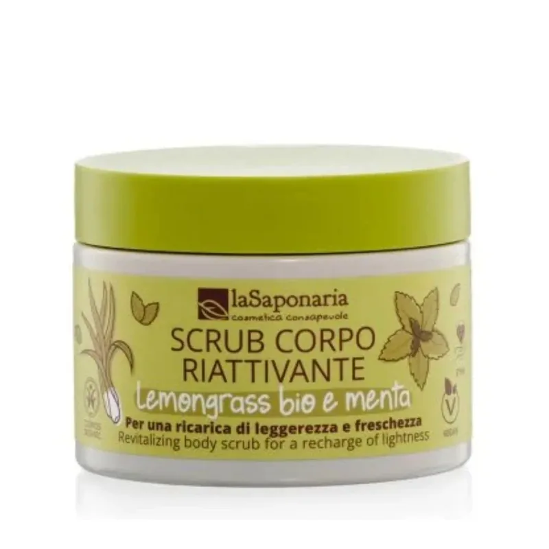 Scrub Corpo Riattivante Lemongrass Bio e Menta