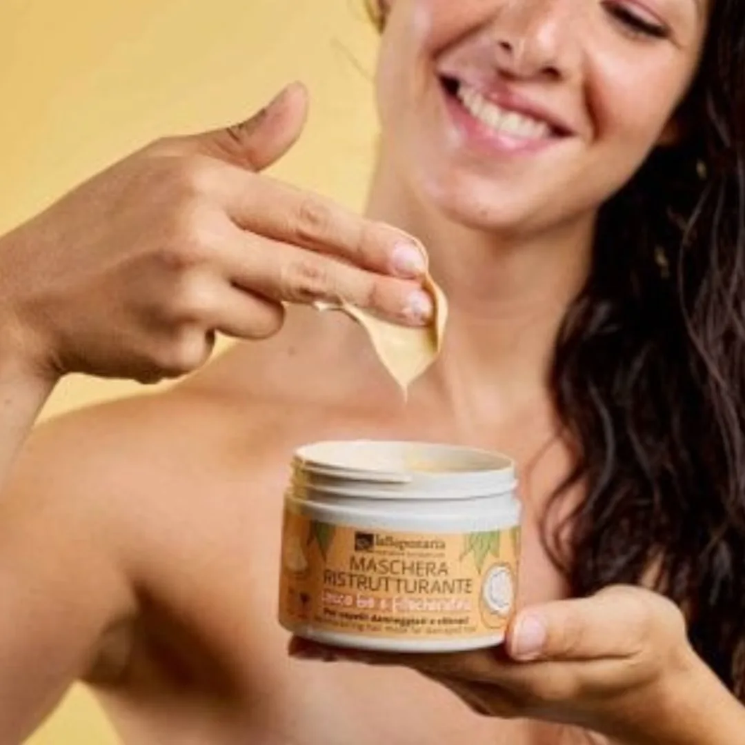 Maschera capelli ristrutturante Cocco Bio e Fitocheratina 2