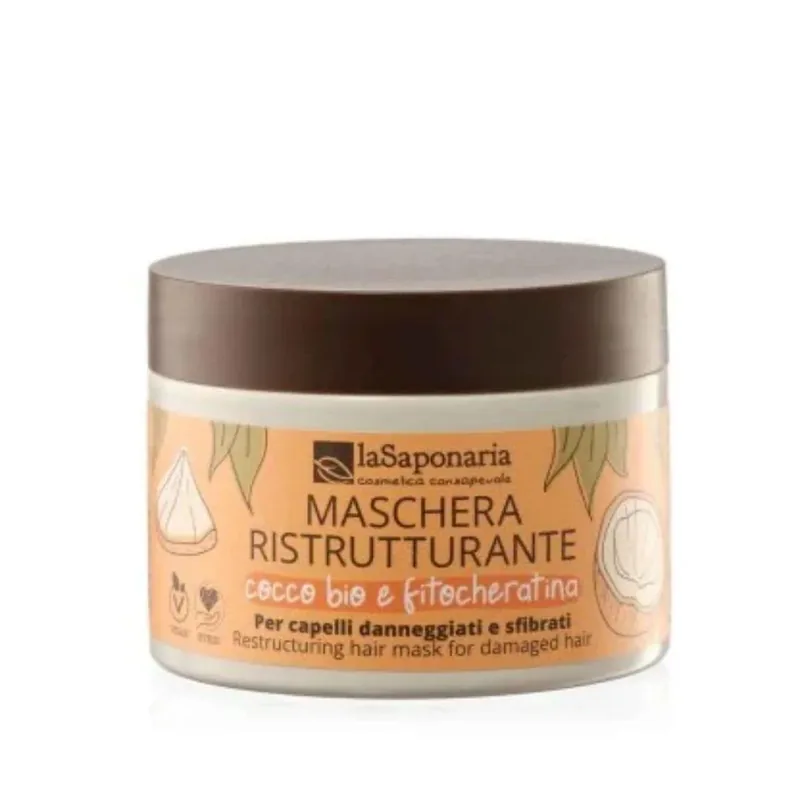 Maschera capelli ristrutturante Cocco Bio e Fitocheratina