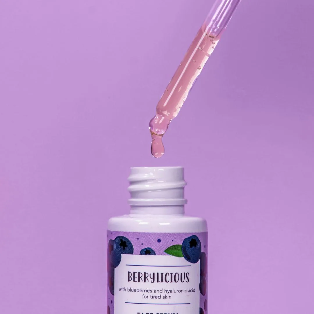 Siero Viso con Acido Ialuronico ed Estratto di Mirtilli berrylicious 2
