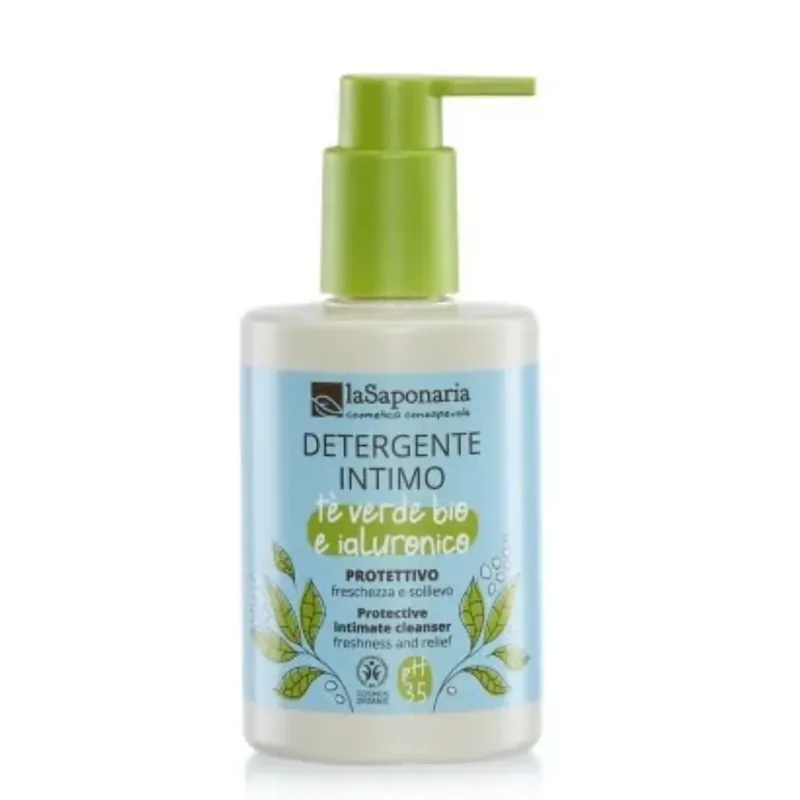 Detergente intimo protettivo tè verde e ialuronico