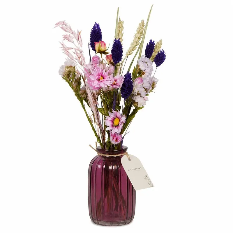 Fiori Secchi in Bottiglia Mix Terra Bordeaux